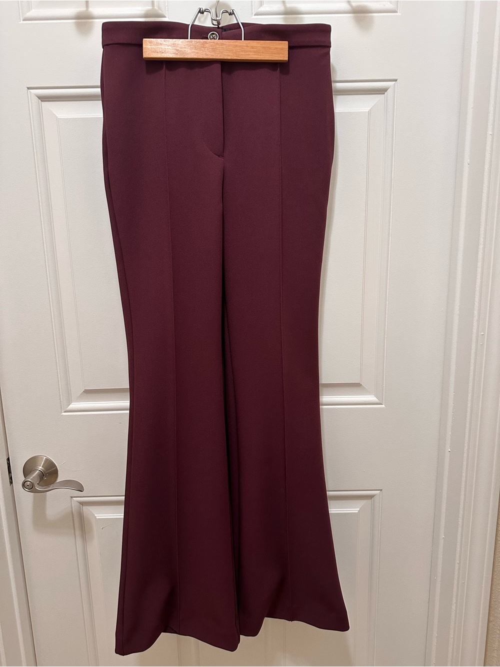Ann Taylor Boot Cut Dress Pants in Wine